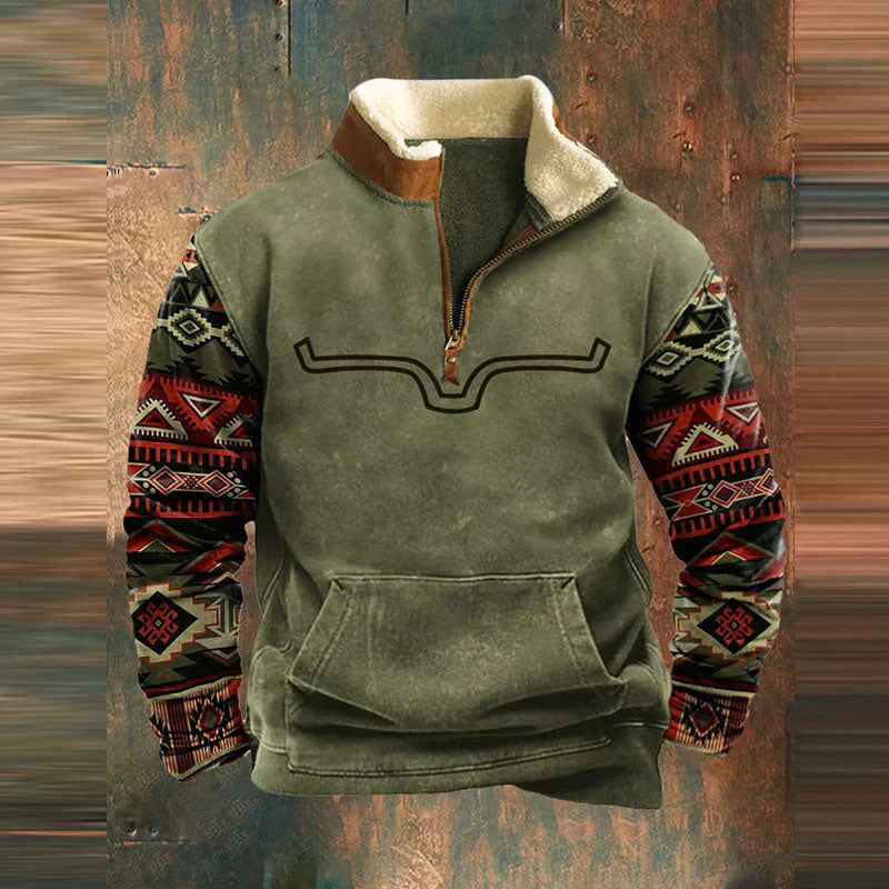 Noah | Men's Cozy Modern Quarter Zip Sweater-Metro Lane Plaza