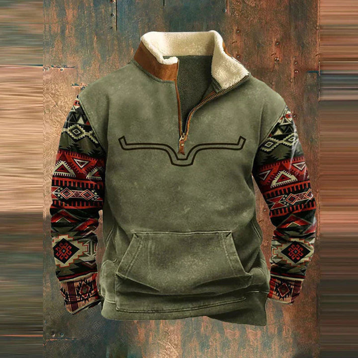 Noah | Men's Cozy Modern Quarter Zip Sweater-Metro Lane Plaza