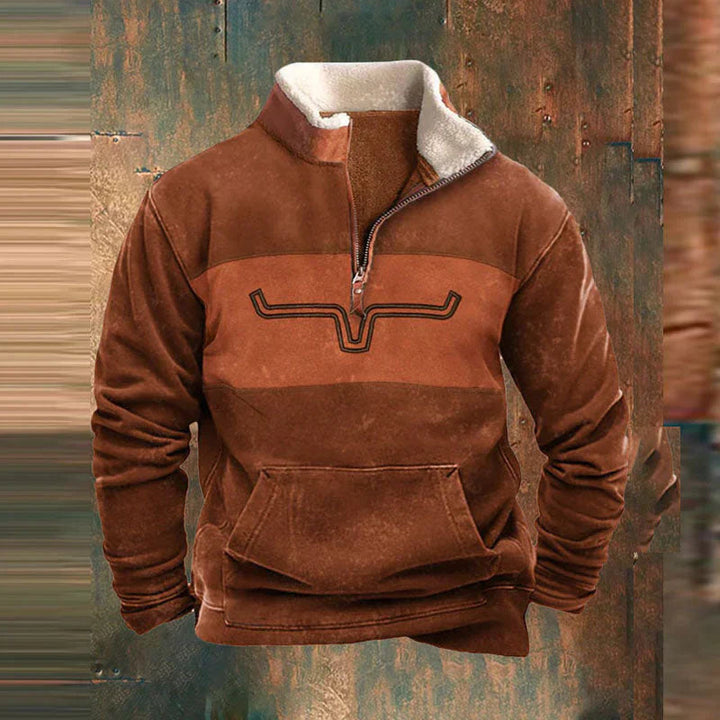 Noah | Men's Cozy Modern Quarter Zip Sweater-Metro Lane Plaza