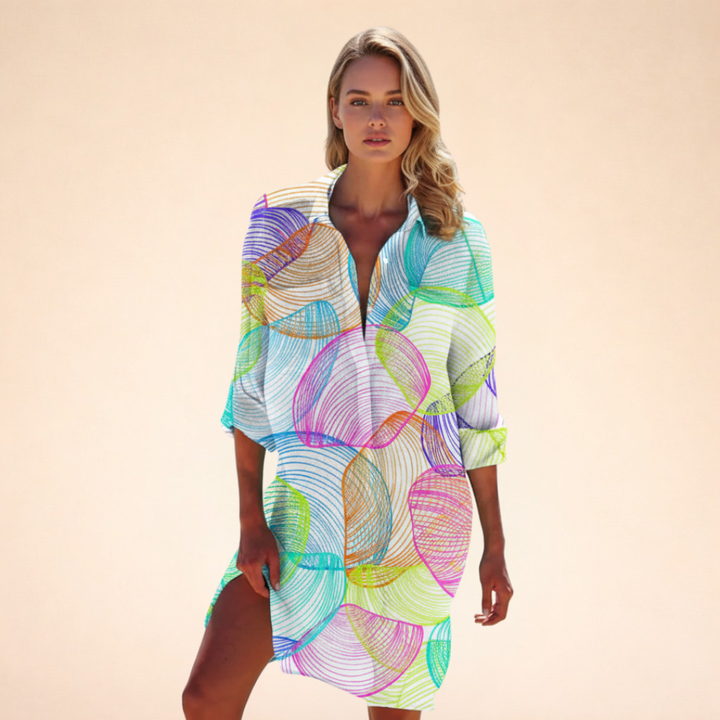 Mollie | Women's Stylish Summer Shirt Dress-Metro Lane Plaza