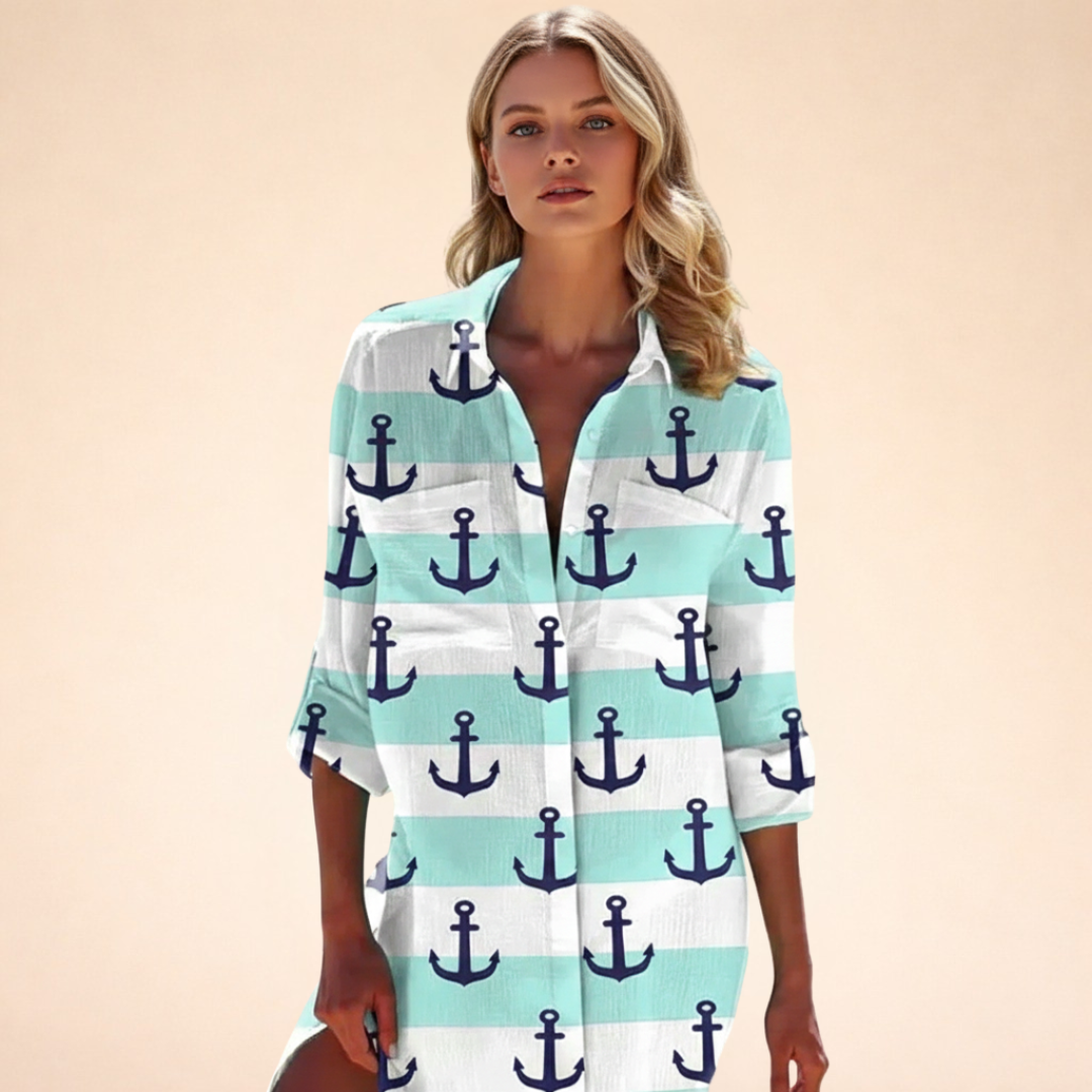 Mollie | Women's Stylish Summer Shirt Dress-Metro Lane Plaza