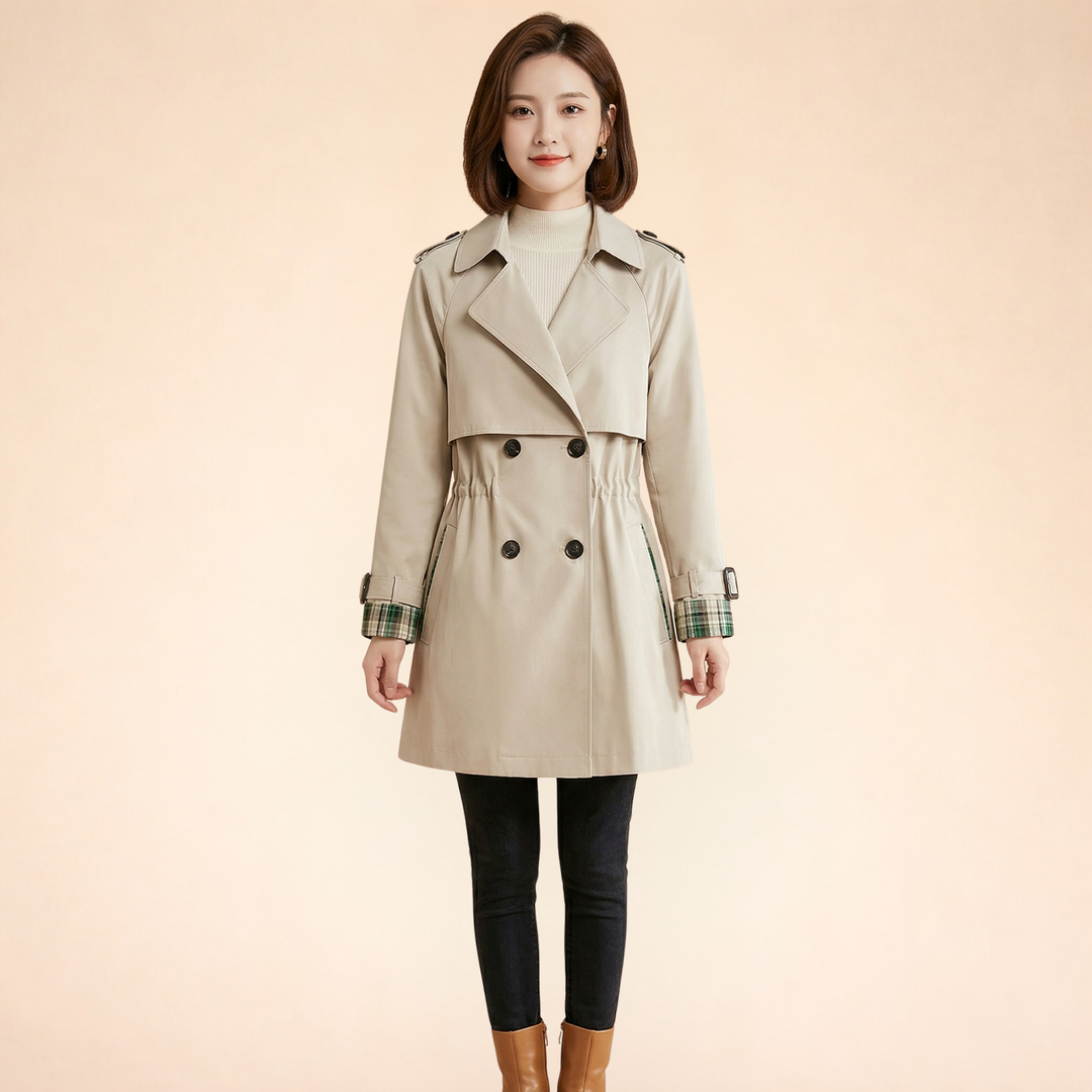 Isabella | Women's Elegant Timeless Trench Coat-Metro Lane Plaza
