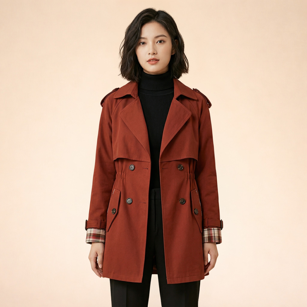 Isabella | Women's Elegant Timeless Trench Coat-Metro Lane Plaza