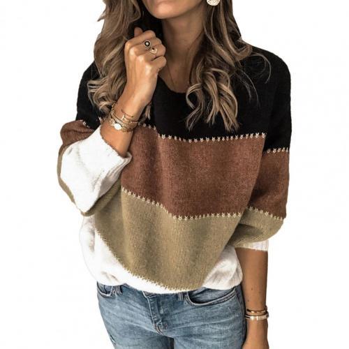 Kaitlyn | Women's Casual Striped Sweater in Soft, Comfortable Fabric-Metro Lane Plaza