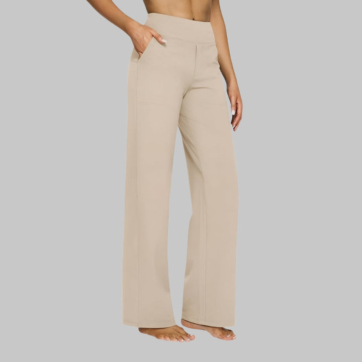 Emma | Women's Comfortable High-Waist Stretch Trousers-Metro Lane Plaza