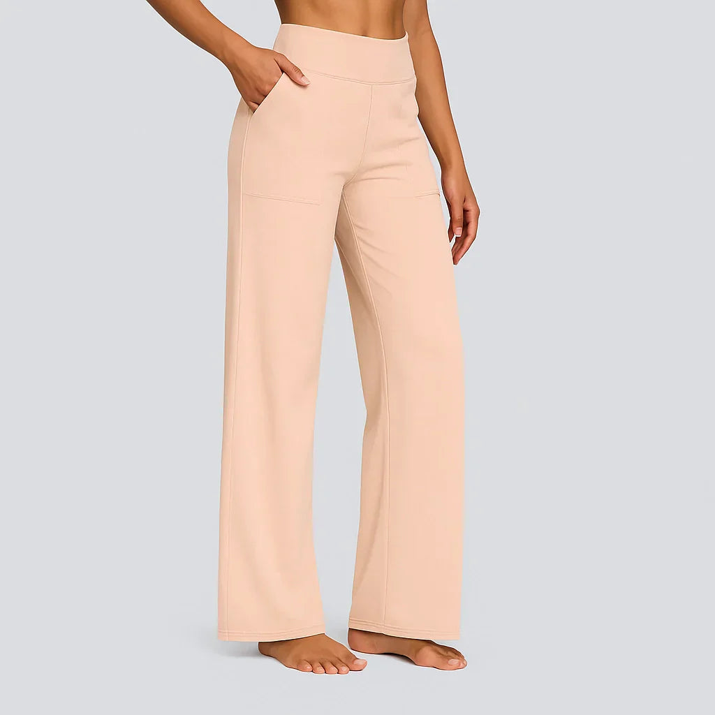 Emma | Women's Comfortable High-Waist Stretch Trousers-Metro Lane Plaza