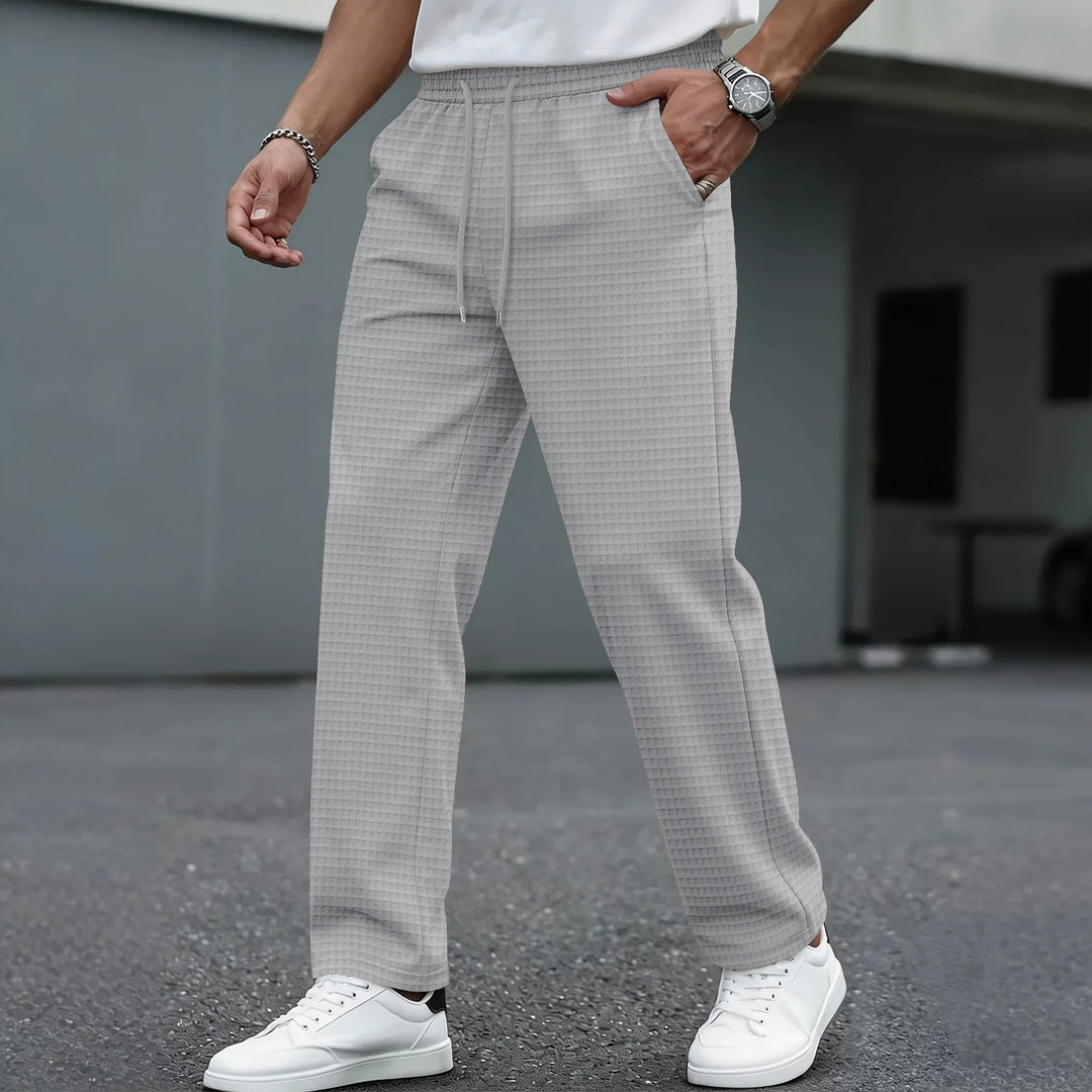 Koa | Men's Lightweight Checkered Leisure Pants-Metro Lane Plaza