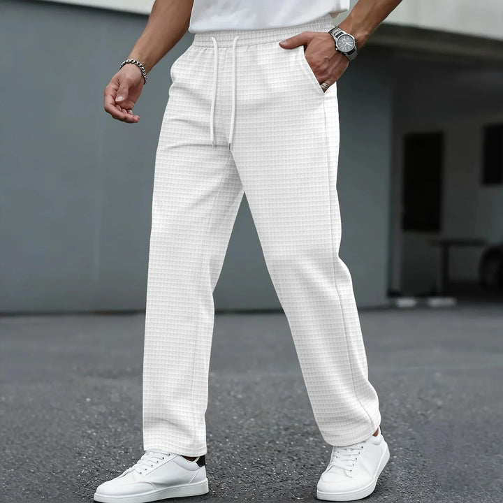 Koa | Men's Lightweight Checkered Leisure Pants-Metro Lane Plaza