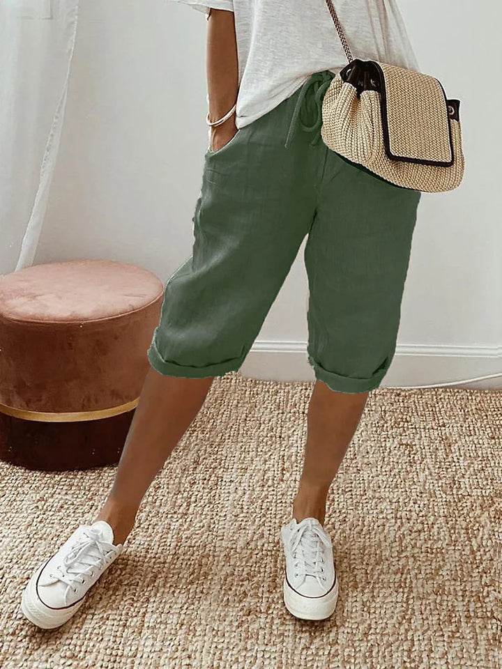 Greta | Women's Lightweight Summer Trousers-Metro Lane Plaza