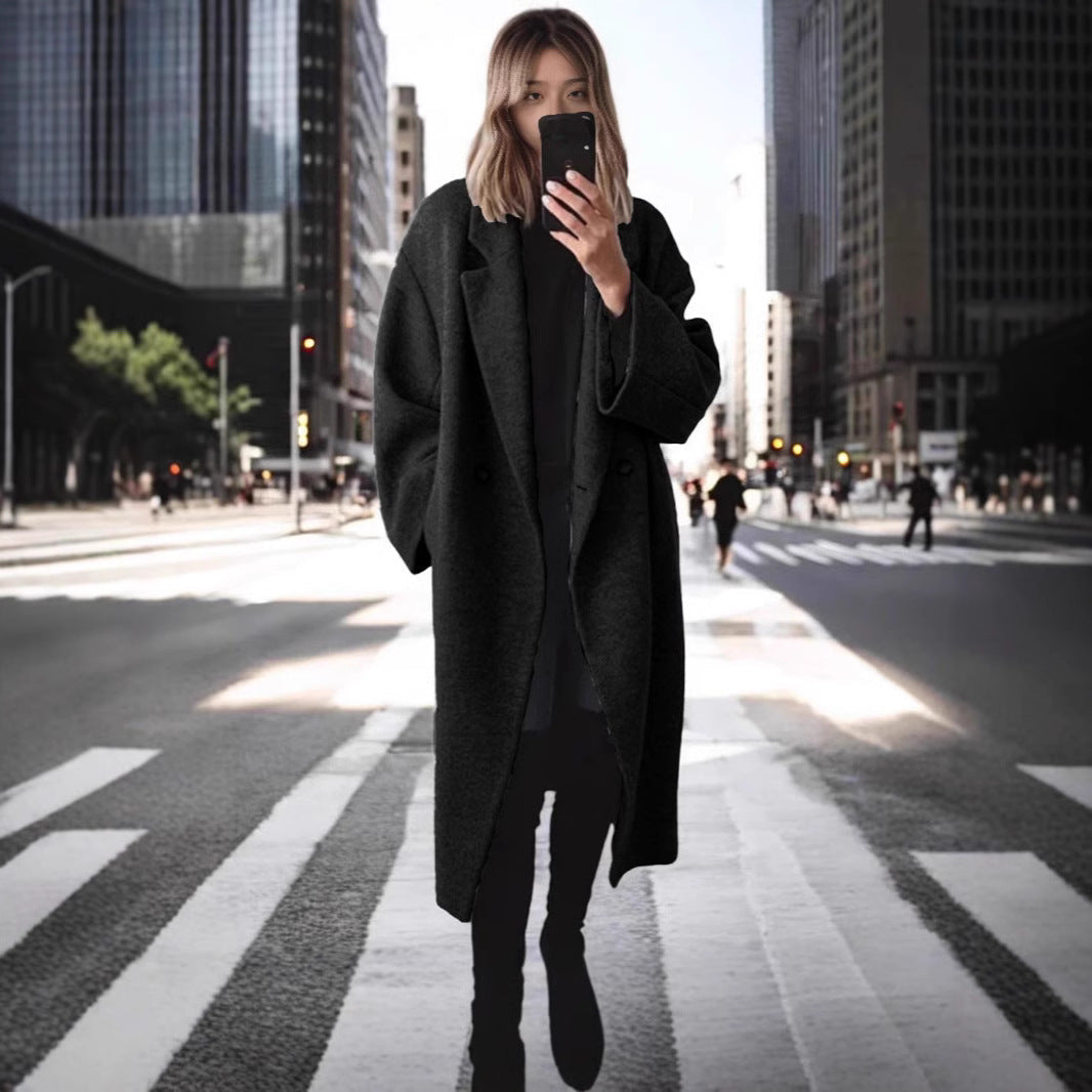 Sara | Women's Elegant Oversized Wool Coat for Comfort-Metro Lane Plaza