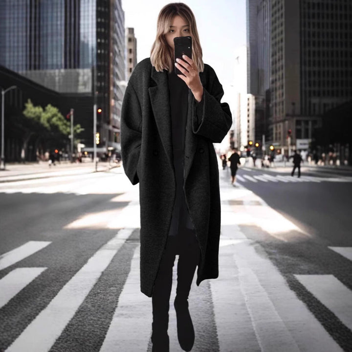 Sara | Women's Elegant Oversized Wool Coat for Comfort-Metro Lane Plaza