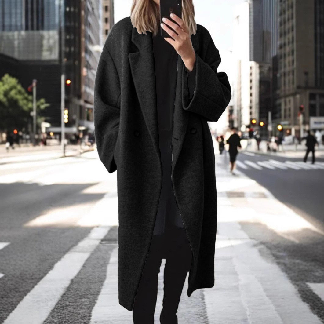 Sara | Women's Elegant Oversized Wool Coat for Comfort-Metro Lane Plaza
