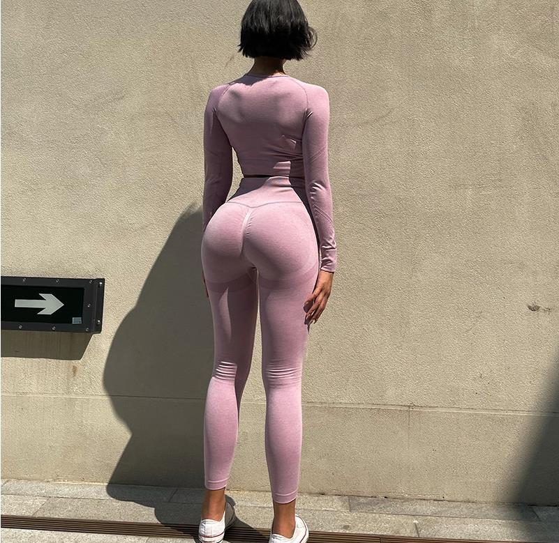 Lainey | Women's Seamless Yoga and Sport Set-Metro Lane Plaza