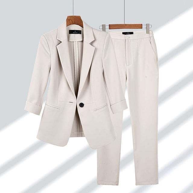 Mila | Women's Elegant Modern Blazer Set-Metro Lane Plaza