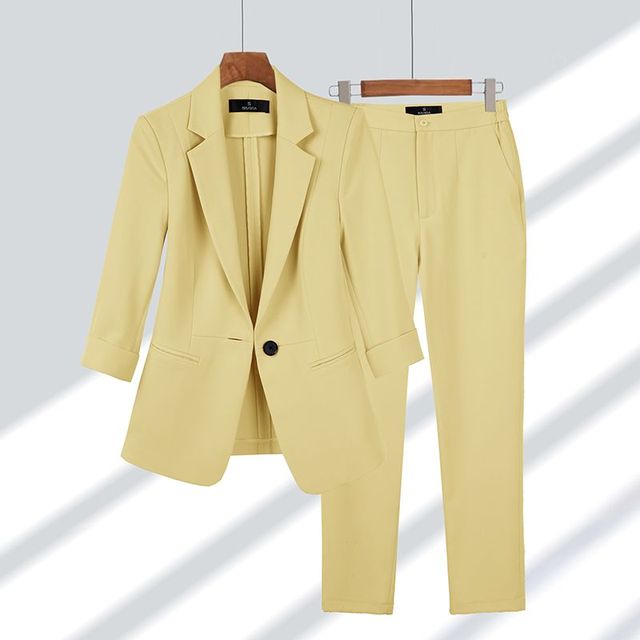 Mila | Women's Elegant Modern Blazer Set-Metro Lane Plaza