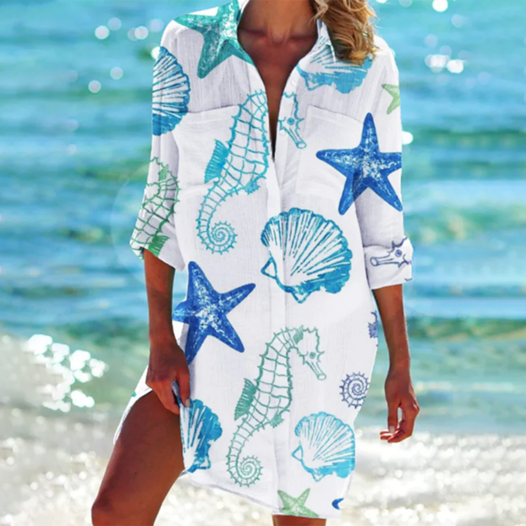 Freya | Women's Colorful and Breezy Summer Shirt-Metro Lane Plaza