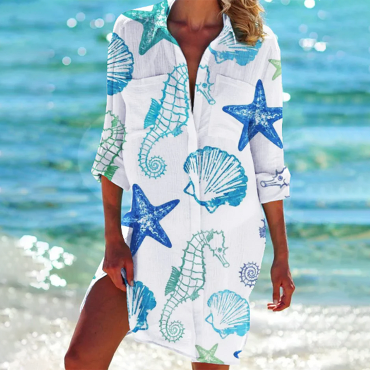Freya | Women's Colorful and Breezy Summer Shirt-Metro Lane Plaza