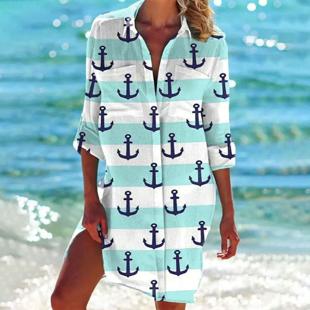 Freya | Women's Colorful and Breezy Summer Shirt-Metro Lane Plaza
