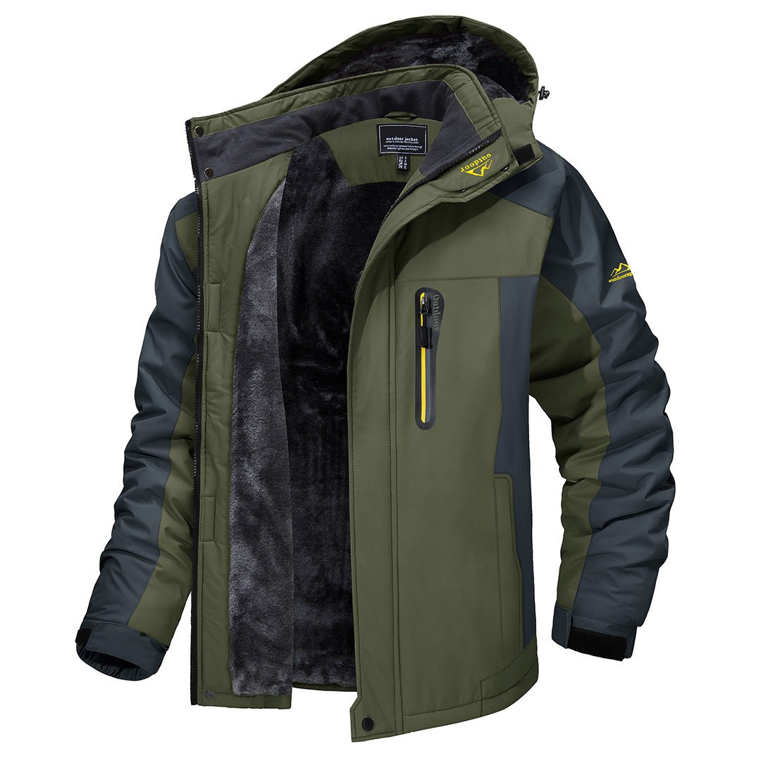 Liam | Men's Cozy Winter Bomber Jacket-Metro Lane Plaza