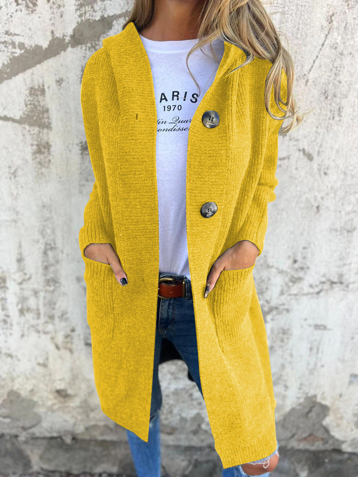 Nora | Women's Cozy Elegant Long Knit Cardigan-Metro Lane Plaza
