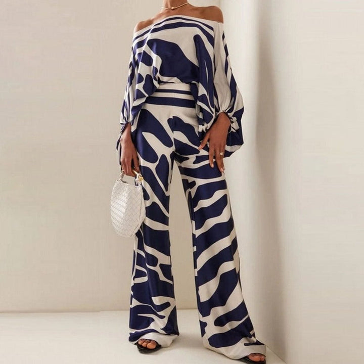 Women's Luxurious Silk Blouse and Pants Set - Ultra Comfortable Outfit-Metro Lane Plaza