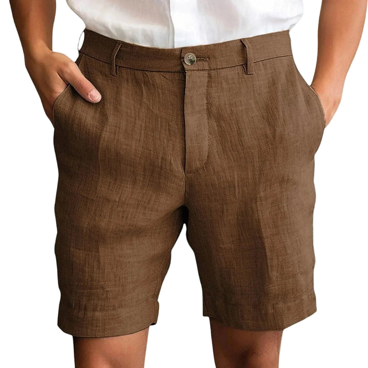 Arven | Men's Breathable Linen Summer Shorts-Metro Lane Plaza