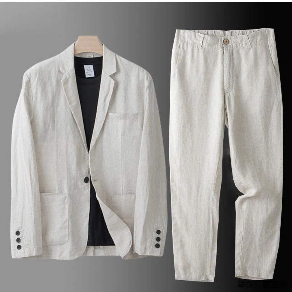 Edward | Tailored Men's Blazer Set for Casual Style-Metro Lane Plaza