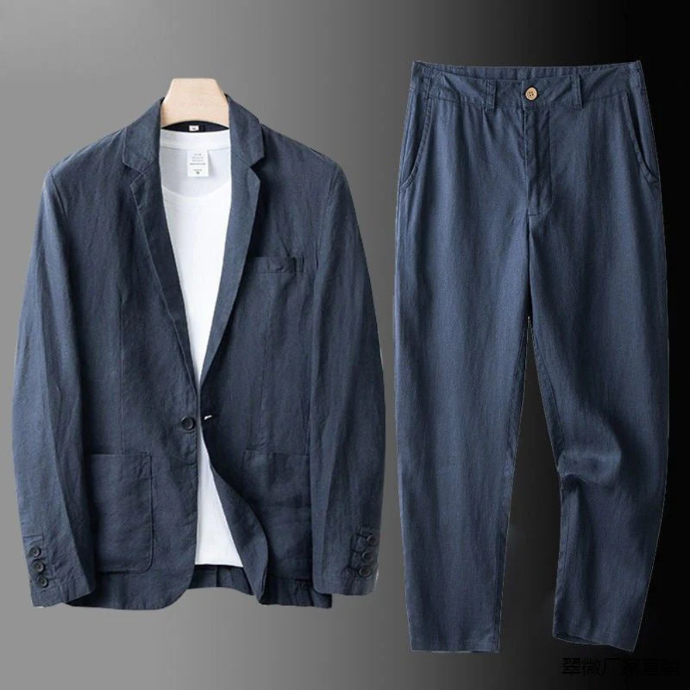 Edward | Tailored Men's Blazer Set for Casual Style-Metro Lane Plaza