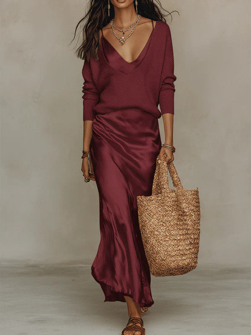 Isabella | Women's Elegant Versatile Midi Dress-Metro Lane Plaza