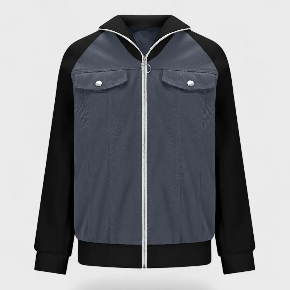Rose | Women's Cozy Denim Sherpa Jacket-Metro Lane Plaza