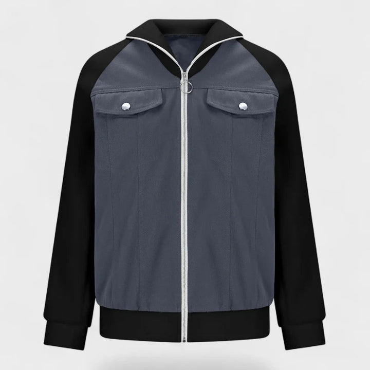 Rose | Women's Cozy Denim Sherpa Jacket-Metro Lane Plaza