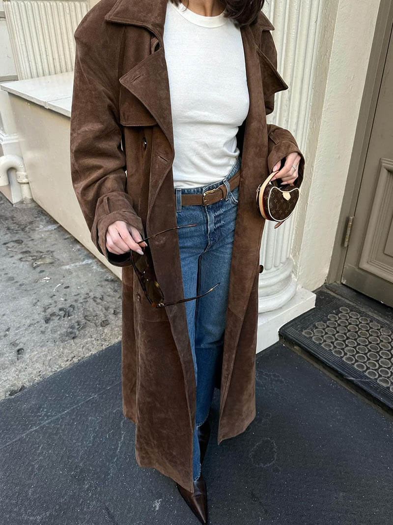 Livia | Women's Elegant Warm Stylish Trench Coat-Metro Lane Plaza