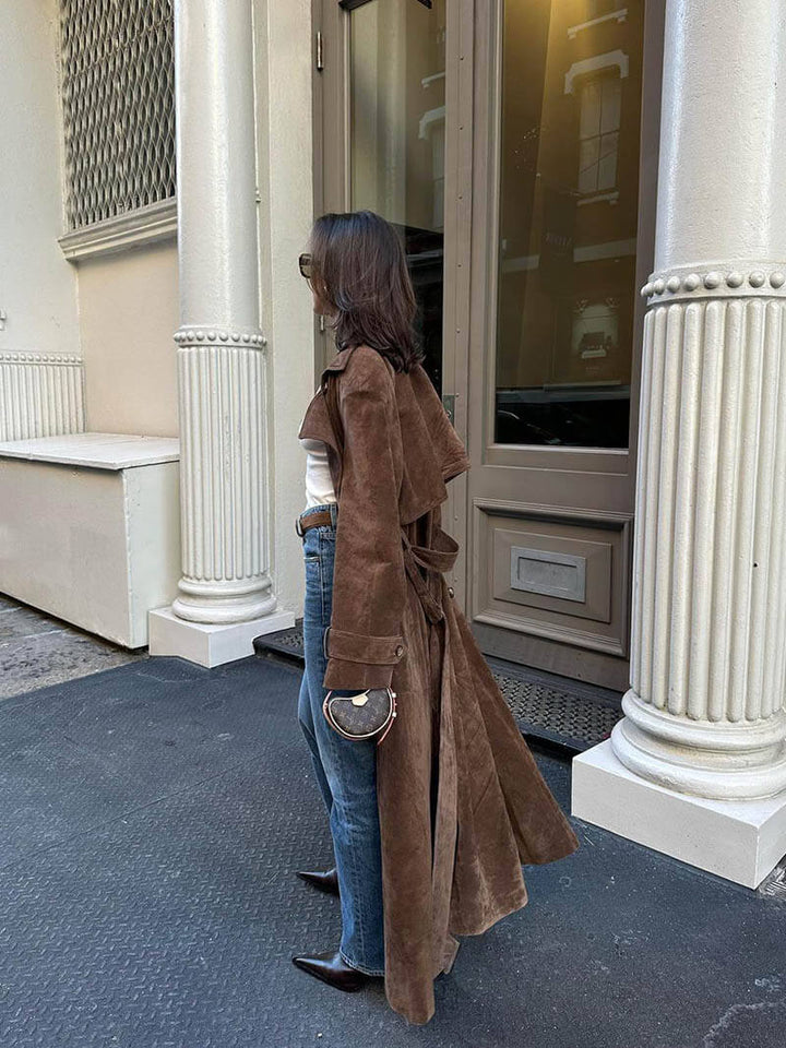 Livia | Women's Elegant Warm Stylish Trench Coat-Metro Lane Plaza