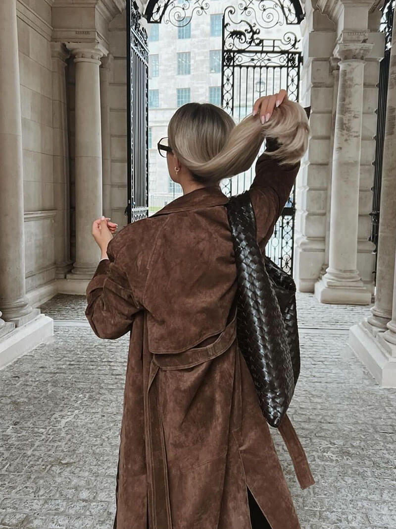 Livia | Women's Elegant Warm Stylish Trench Coat-Metro Lane Plaza