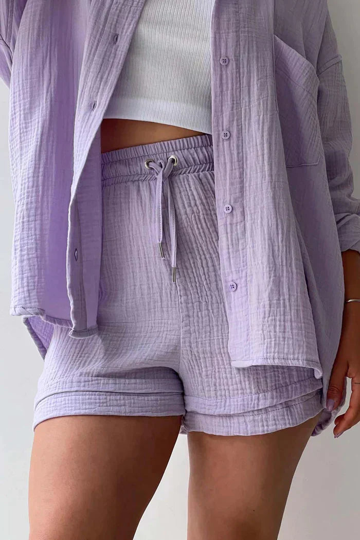 Evelyn | Women's Summer Lounge Set-Metro Lane Plaza
