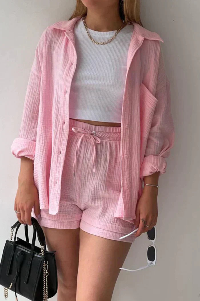 Evelyn | Women's Summer Lounge Set-Metro Lane Plaza