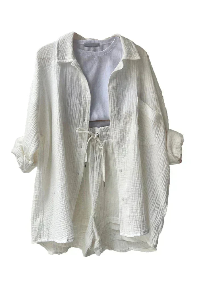 Evelyn | Women's Summer Lounge Set-Metro Lane Plaza