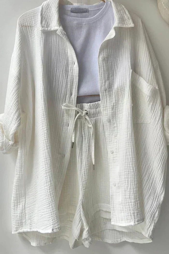 Evelyn | Women's Summer Lounge Set-Metro Lane Plaza