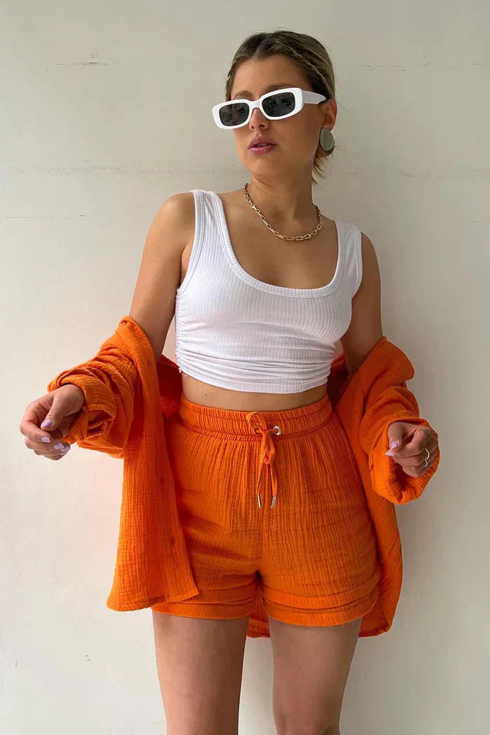 Evelyn | Women's Summer Lounge Set-Metro Lane Plaza