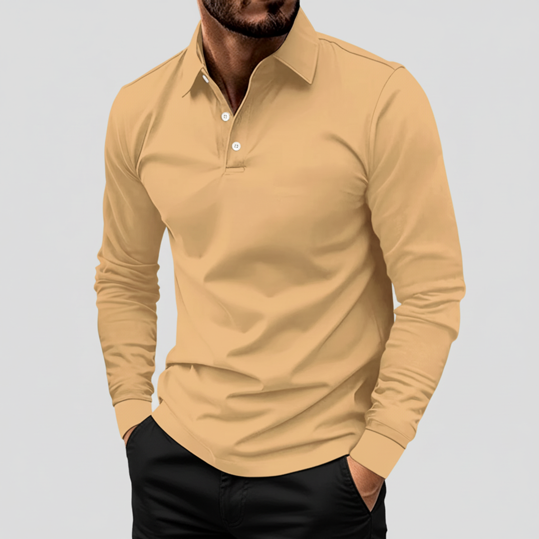 James | Men's Long Sleeve Polo Shirt