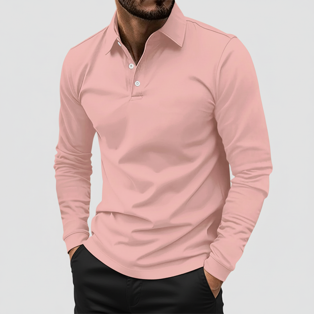 James | Men's Long Sleeve Polo Shirt