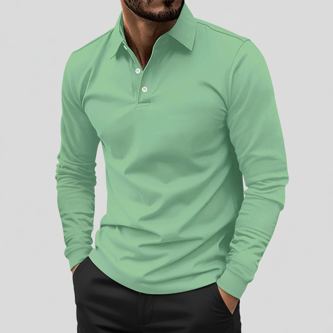 James | Men's Long Sleeve Polo Shirt