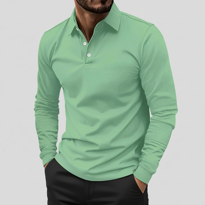 James | Men's Long Sleeve Polo Shirt