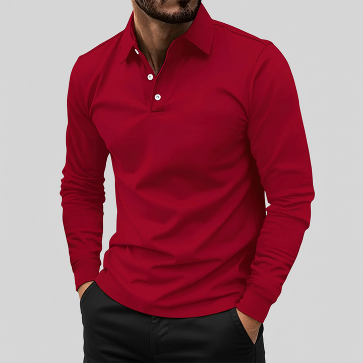 James | Men's Long Sleeve Polo Shirt