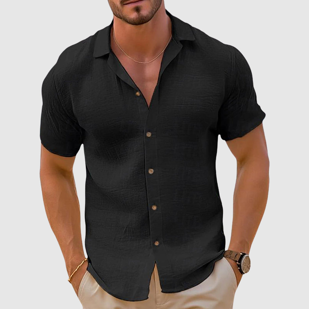 Parker | Men's Casual Button-Up Shirt-Metro Lane Plaza