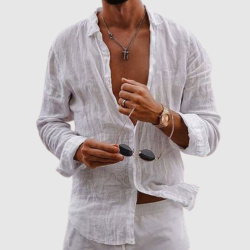 Kayden | Men's Lightweight Resort Shirt-Metro Lane Plaza