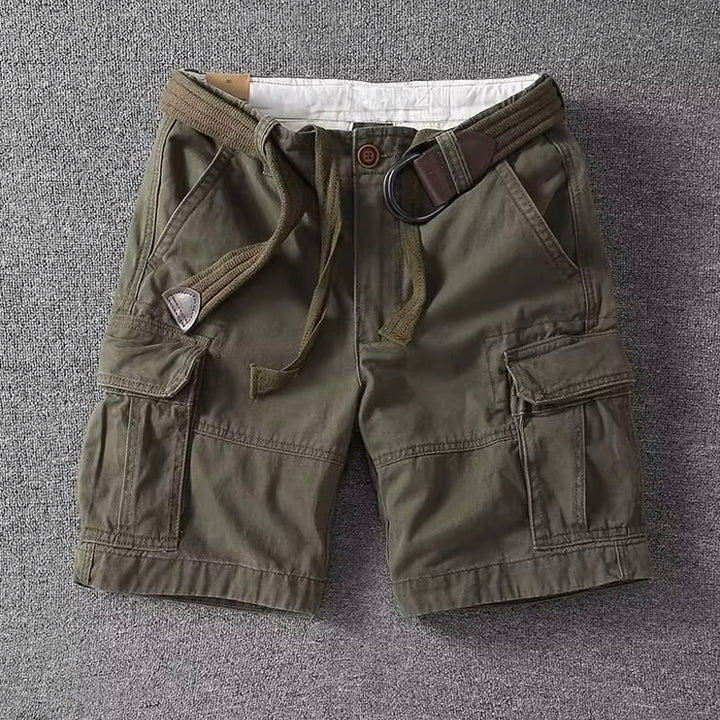 Men's Utility Cargo Shorts with Classic Design and Pockets-Metro Lane Plaza