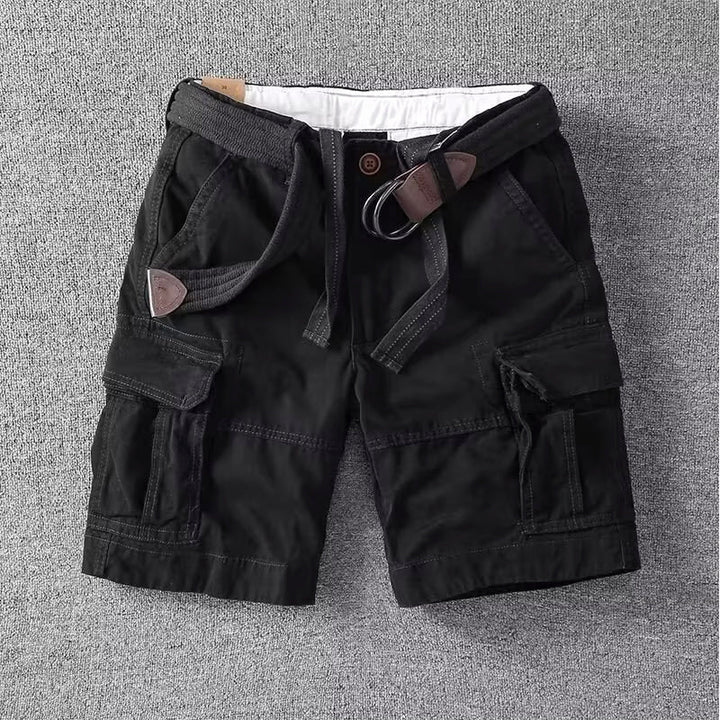 Men's Utility Cargo Shorts with Classic Design and Pockets-Metro Lane Plaza
