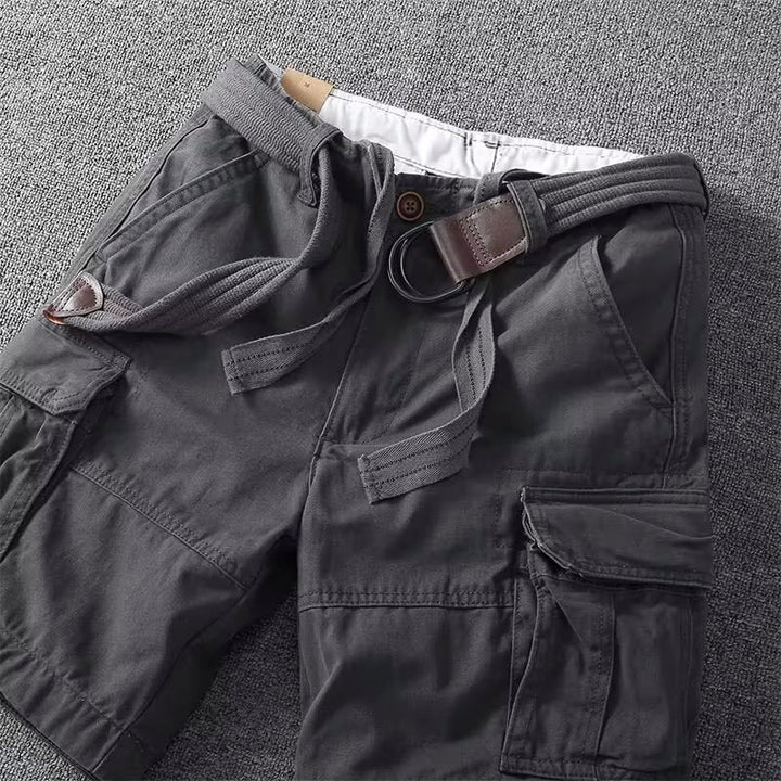 Men's Utility Cargo Shorts with Classic Design and Pockets-Metro Lane Plaza