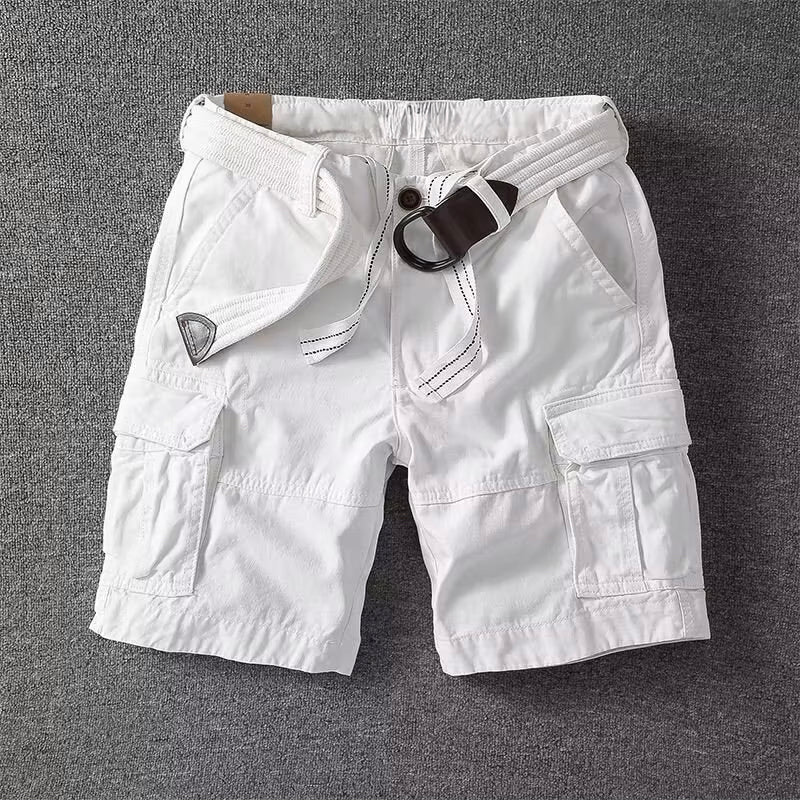 Men's Utility Cargo Shorts with Classic Design and Pockets-Metro Lane Plaza
